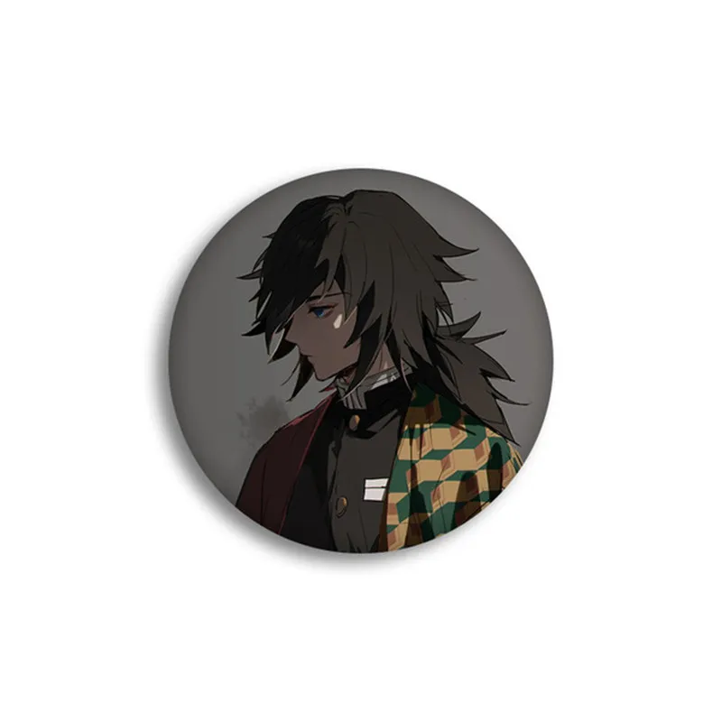 16 Anime Demon Slayer Kimetsu no Yaiba Kamado Tanjirou Pins For Backpacks Cartoon Pin Badge Decoration Brooches Metal Badges for - Color: 16