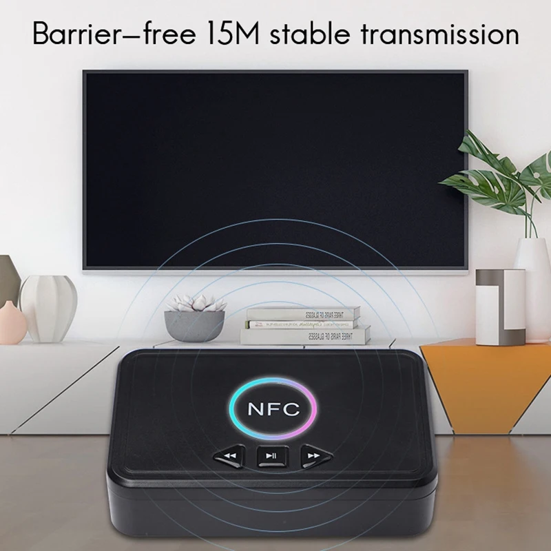 NFC Bluetooth Receiver 5 0 o Receiver Wireless o 3 5mm AUX Jack RCA USB Stereo Adapter for Car TV PC Headphone