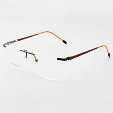 MONGOTEN, унисекс, Ретро стиль, без оправы, сплав, прогрессивные, мульти-фокусные линзы, оптические очки, видеть почти дальние, антибликовые очки для чтения