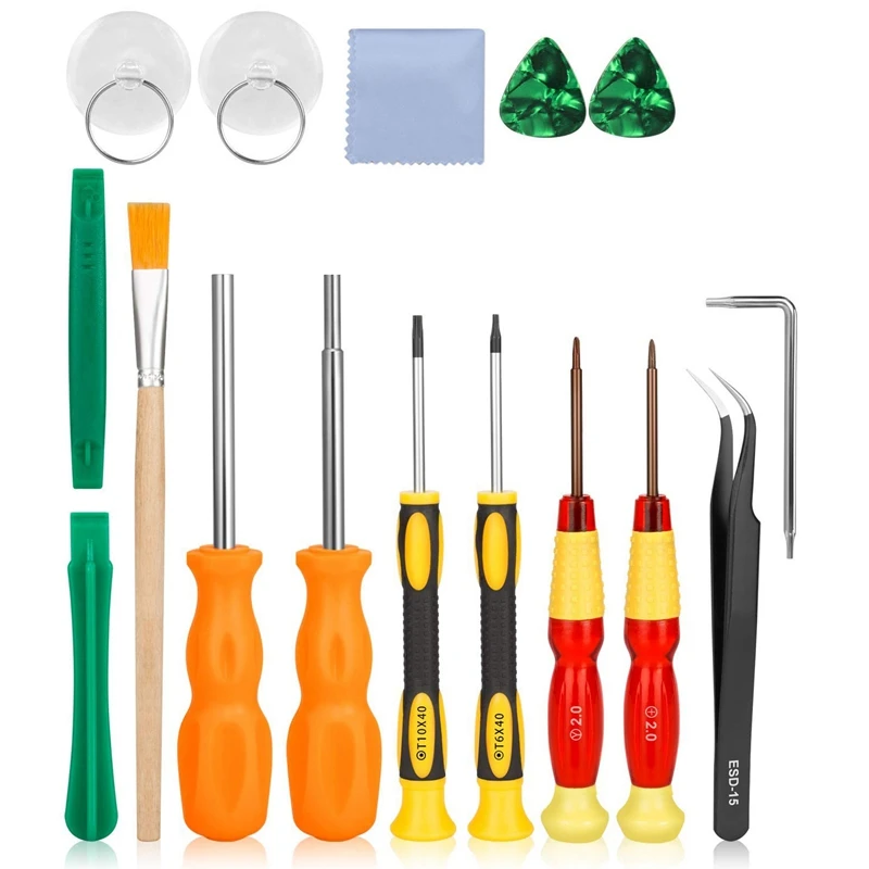 

GTBL Triwing Screwdriver,17 In 1 Triwing Screwdriver Game Bit Repair Tool Kit Full Security For Switch Joycon Wii Nes Snes Ds Li