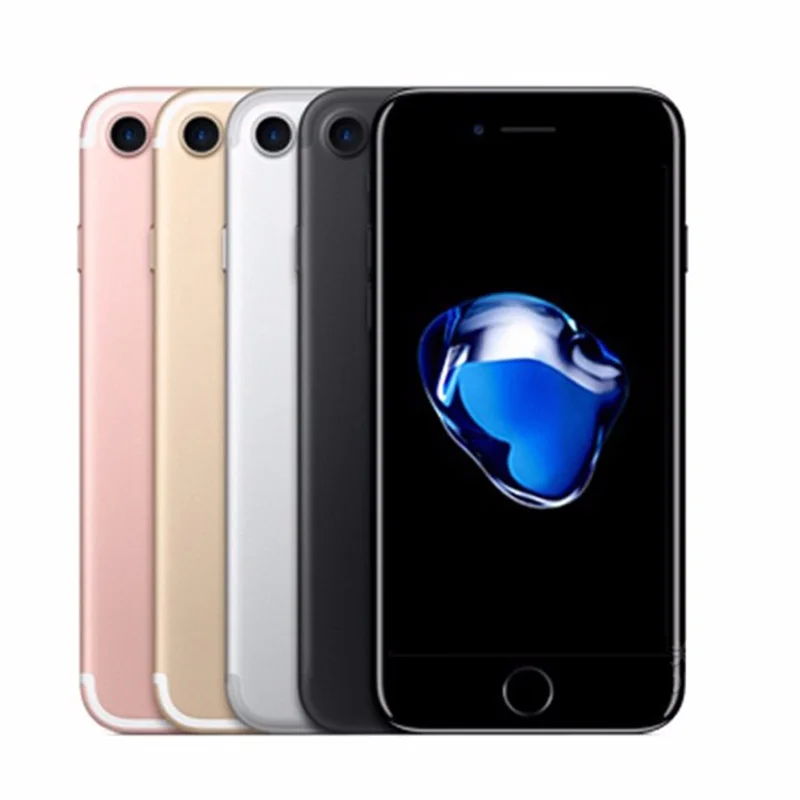 Used Unlocked Original iPhone 7 Cell Phones 4.7inch Fingerprint Smartphones 2+32/128/256GB 7+12MP 1SIM Card Mobile Phone