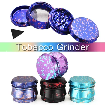 

Aluminum Metal Sming Herb Grinders 63mm 4 Layer CNC Diamond Teeth Aluminum Dry Herb Grinder Tobacco Miller