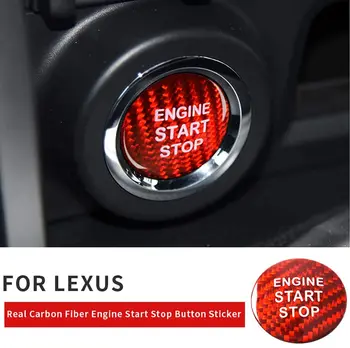 

Carbon Fiber Car Auto Engine Start Stop Button Cover Sticker Decorative for Lexus is GS ES NX RX LX RC
