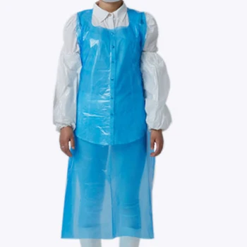 

100pcs Household Tattoo PE Apron Waterproof Oil-proof Sanitary Aprons for Adults Creative Women Apron Kitchen Accessories