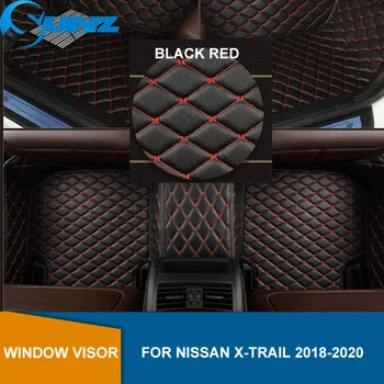 

Car Protective Floor Mats For Nissan X-trail Xtrail Rogue 2018 2019 2020 Custom Auto Foot Pads Automobile Carpet Cover SUNZ