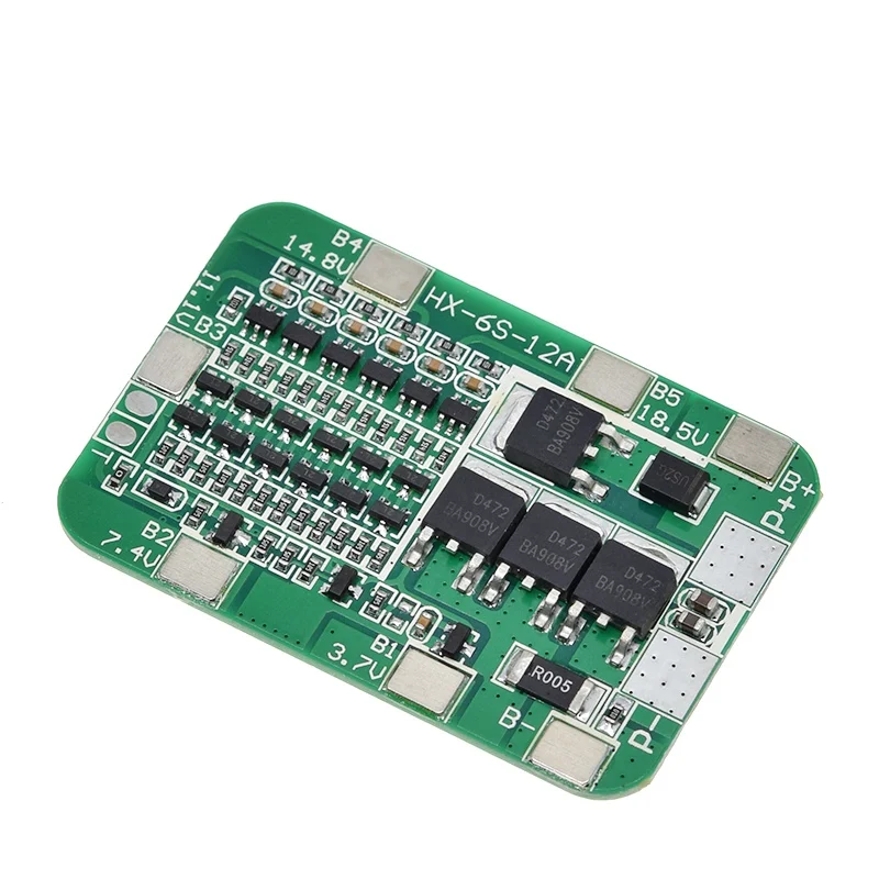 TZT 1/3PCS 6S 12A 24V PCB BMS Schutz Bord Für 6 Pack 18650 Li-Ion Lithium-Batterie Zelle Modul Neue Ankunft – Detail 8