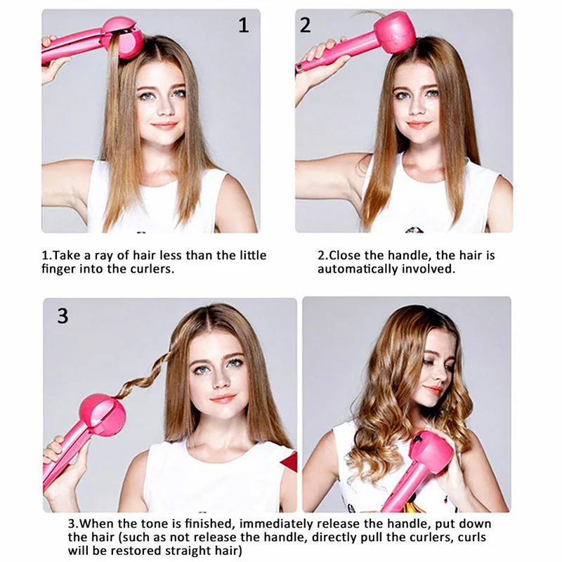  New LCD Screen Automatic Hair Curler Heating Hair Care Styling Tools Ceramic Heating Care Wave curl