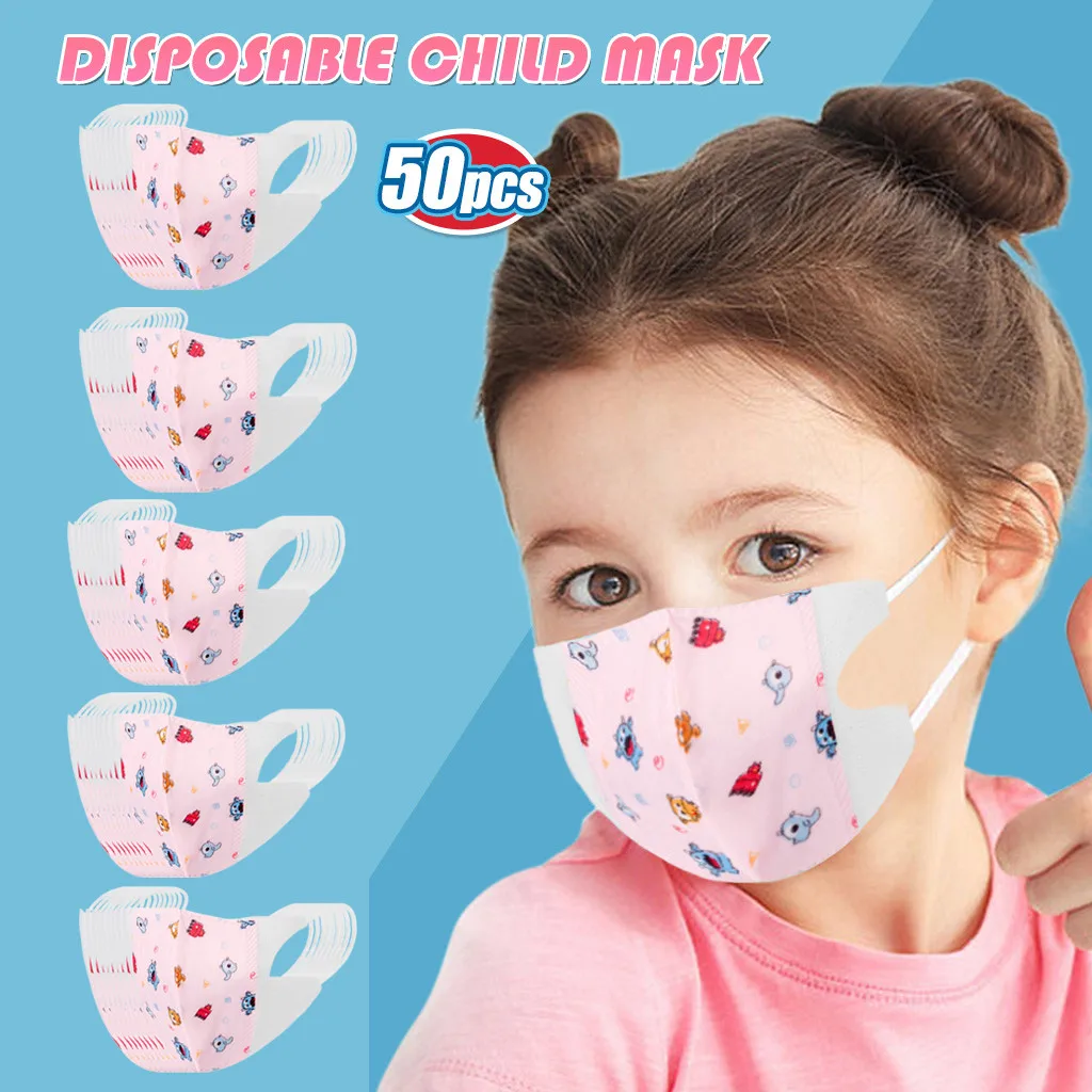 50 шт. детские маски-респираторы для лица |