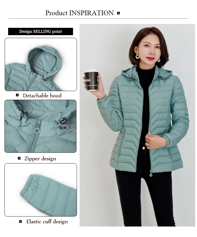 Зимнее женское пальто, парки, однотонная куртка с капюшоном, Повседневная новая молния, плюс размер, XL-6XL, Короткая толстая верхняя одежда, пальто с длинными рукавами