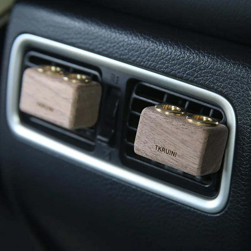 

Creative Wood Car Air Freshener Car Perfume Car Fragrance Vent Clip Smell the Car Refill Car Vent Diffuser