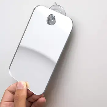 

New Acrylic Anti Fog Shower Mirror Bathroom Fogless Fog Free Mirror Washroom Travel For Man Shaving Mirror