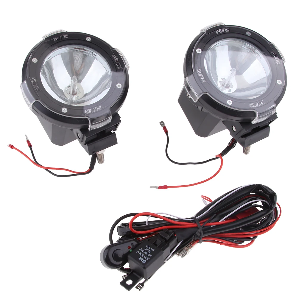 2Pcs 4Inch Motorcycle Driving Light 100W LED Fog Lamp Spot Lights Work Lights