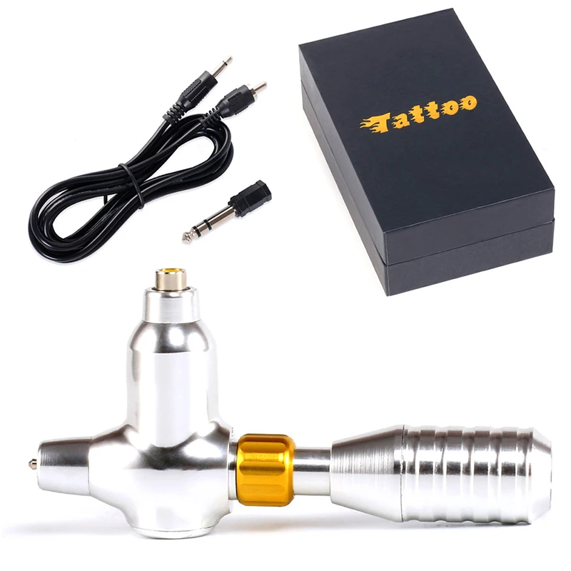 

DC + RCA Tattoo Machine Rotary Professional Powerful No Noise Tattoo Gun Microblading Permanent Makeup Pen for Beginner