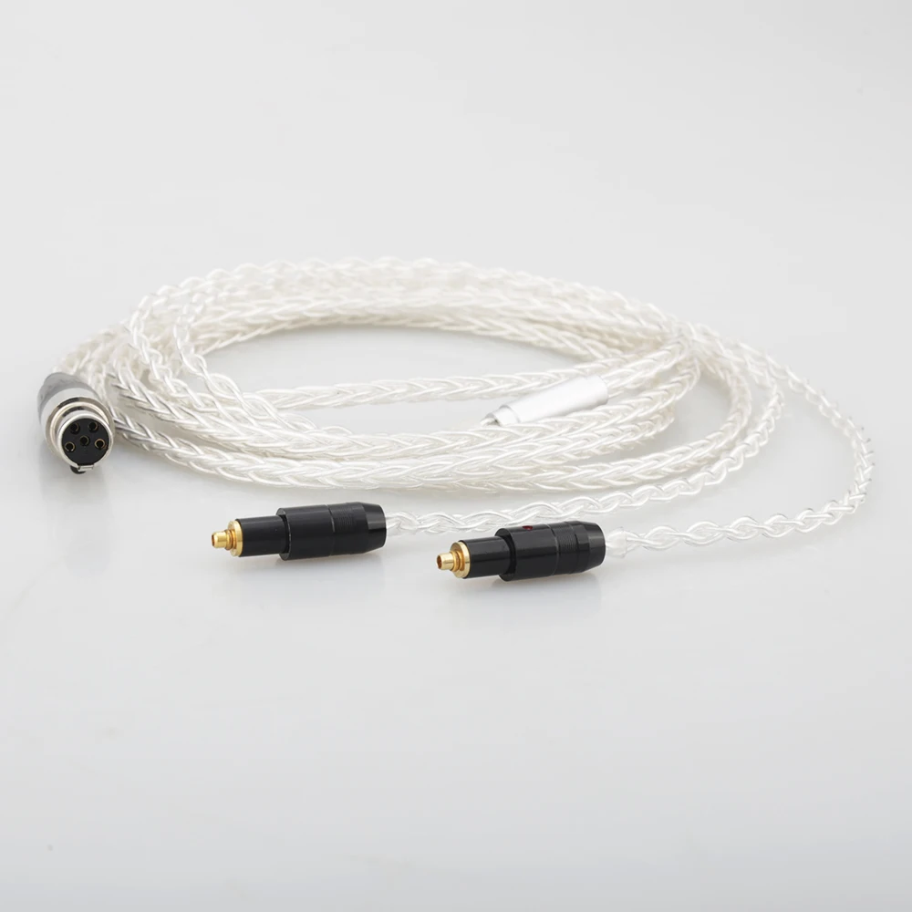 Audiocrast 8Cores OCC silver Plated headphone upgraded cable 5PINS XLR Female for SRH1440 SRH1840 SRH1540