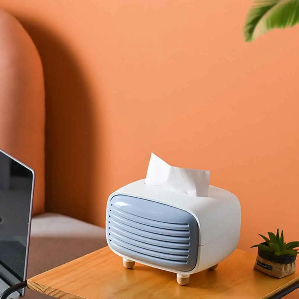 Creative Radio Tissue Box Household Extraction Desktop Simple Tissue Storage Box 18*13.5*14CM Home Decoration Supplies