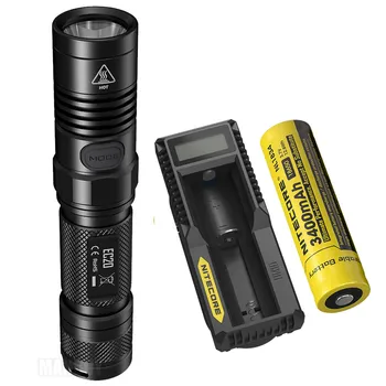 

Wholesale 2020 NITECORE EC20 Flashlight + 18650 Rechargeable Battery + Um10 Charger Waterproof Sleek Tubular Body Outdoor Torch