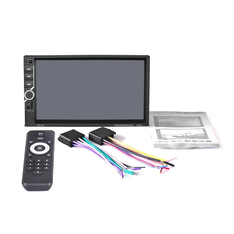 

New 7 Inch Double 2 Din 16g Quad Core Gps Car Stereo Mp5 Player Fm + Rear Camera Car Mp5 Player Radios