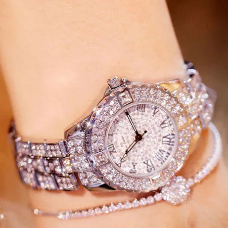 Montre Exquisite Women Quartz Watch Top Famous Brand Silver Luxury Diamond Rhinestone Wristwatch Ladies Dress Girl Relojes | Наручные