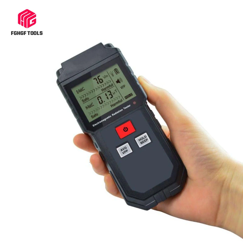 

Handheld Electromagnetic Field Radiation Tester EMF Meter Counter Digital Dosimeter LCD Detector Measurement for Computer Phone