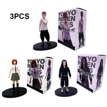 

Hot【Ready Stock】Anime Figure Tokyo Revengers Action Figure Manjiro Sano Chifuyu Matsuno Takemichi Hanagaki Figurine Manga Toys