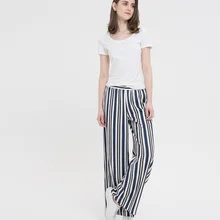 Новая полоса талии широкие ноги драпированные штаны Свободные Брюки повседневные брюки женские свободные брюки с высокой талией мягкие удобные Слип