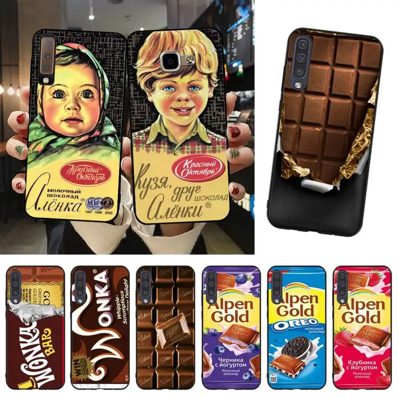 HTXian alenka bar wonka Шоколад DIY Роскошный чехол для телефона Samsung A51 A71 A40 A50 A70 A10 A20 A30 A6 A7 A8