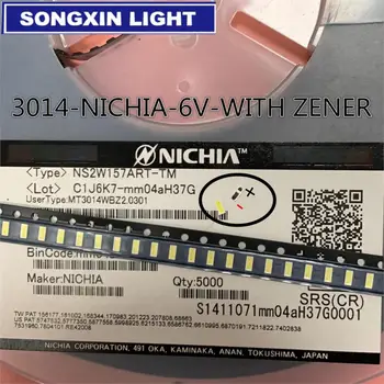 

500pcs Original For NICHIA LED LED 1W 6V Cool cold white LCD Backlight for TV With Zener 3014 6v 1w LED Backlight TV High Power
