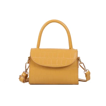 

Fashion Simple Small Shoulder Bag Woman Mini Tote Bag Crocodile Pattern Flip Female Messenger Crossbody Bags Lady Handbag