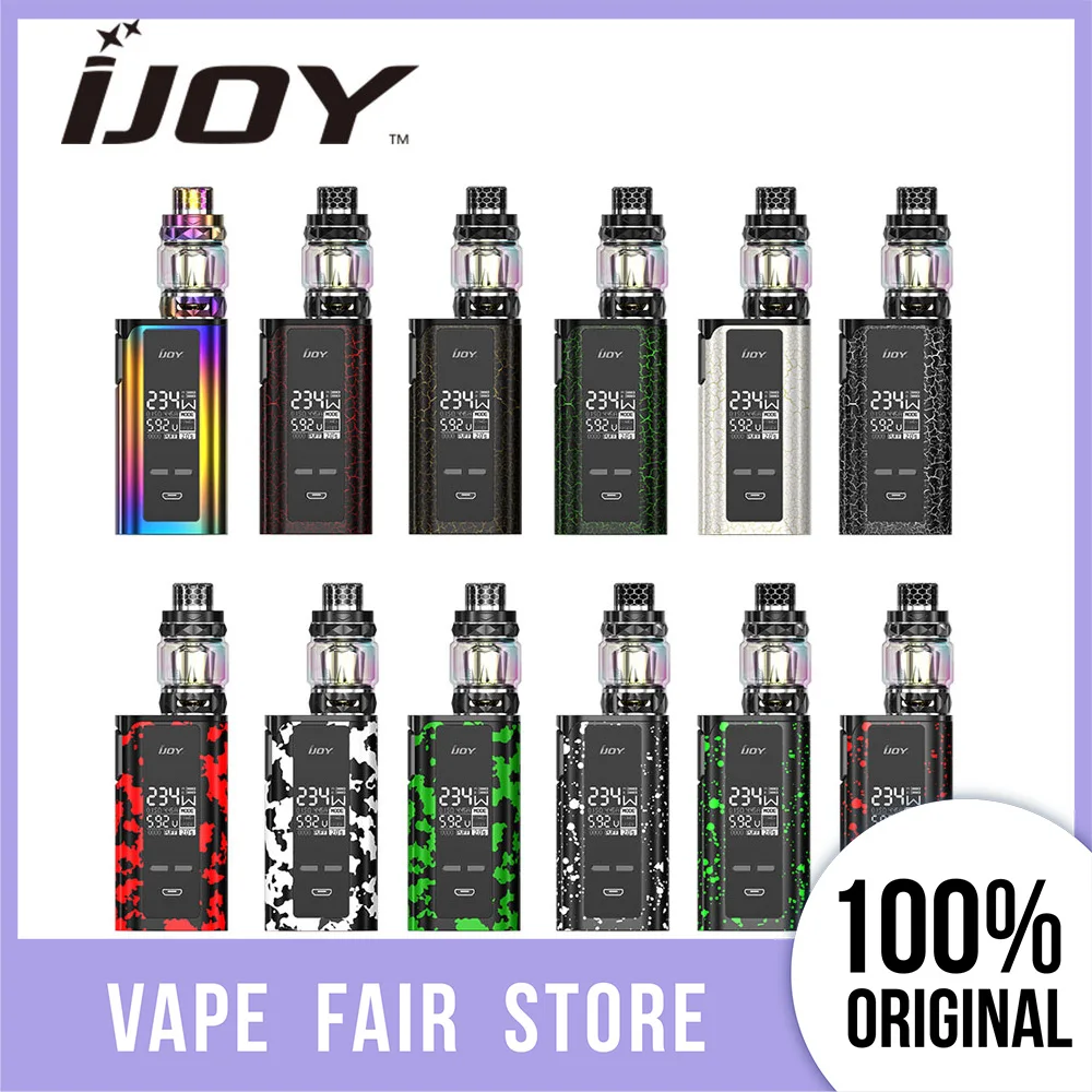Новый оригинальный IJOY/Капитан PD270 комплект с 2 мл/5 5 мл Diamond Subohm Танк Max 234 Вт без 18650