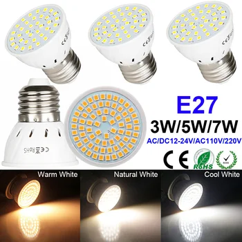 

E27 LED Bulb E27 Light Bulbs 1-10PACK MR16/GU10/E27/E26 LED Light Bulbs Spotlight SMD2835 Warm Cool White 12V Dimmable Spotlight