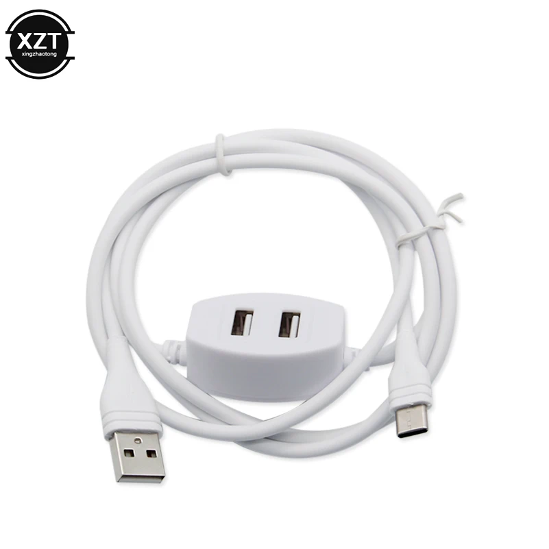 3 в 1 USB кабель type C зарядное устройство кабель для передачи данных с 2 usb-разъемами для Samsung huawei Iphone зарядный кабель Usb зарядное устройство 2.5A шнур