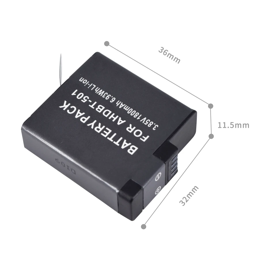 PALO 2 шт Gopro Hero 5 1800mAh AHDBT-501 AHDBT501 AHDBT 501 перезаряжаемый аккумулятор для камеры для Gopro Hero 5 Hero5 Go pro