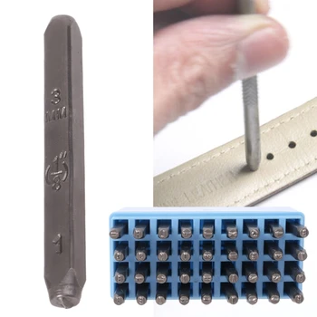 

36pcs Metal Stamping Punch Number Letter Stamp Set with Jig Bar for Imprinting 11UA