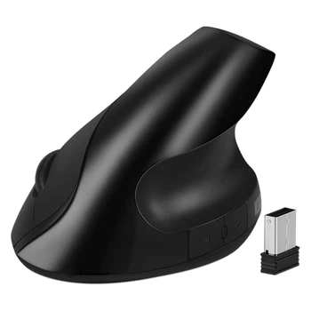 

Wireless Vertical Mouse, 2.4G High Precision Ergonomic Optical Mice with 3 Adjustable DPI 800/1200/ 1600 (Black)