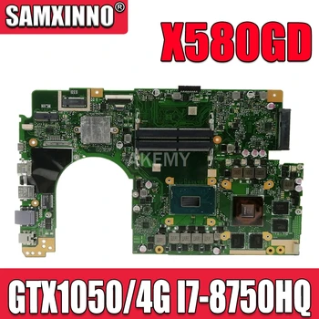 

X580GD With GTX1050/4G I7-8750CPU 60NB0HX0-MB1202 Motherboard For ASUS X580 X580G X580GD Laptop Motherboard X580GD Mianboard