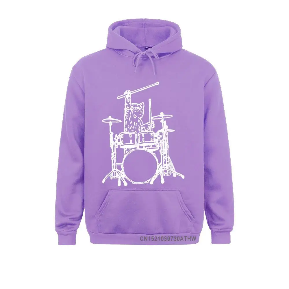 Design Long Sleeve Hoodies Summer Autumn Retro  Clothes Women's Sweatshirts In My Head My Cat Always Play Drums Funny T-Shirt__3982 In My Head My Cat Always Play Drums Funny T-Shirt__3982purple