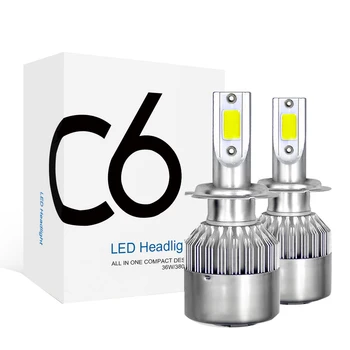 

H7 LED Headlights Bulbs LED Headlamp for Auto Car Super Bright 6000K 2Pcs
