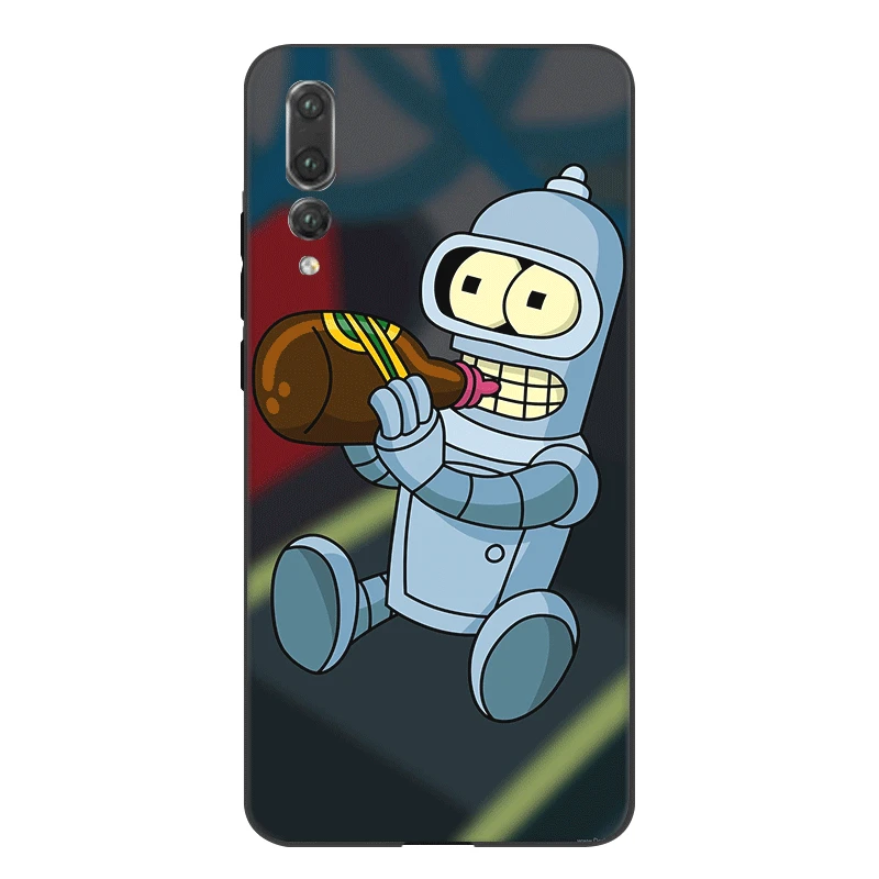 Мобильный чехол для телефона для samsung S6 S7 край S8 S9 S10 S10E плюс M10 M20 M30 M40 Note 8 9 крышка Футурама Бендер прекрасный корпус