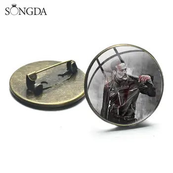 

SONGDA Drama The Walking Dead Brooch Pins Cool TV Figure Rick Grimes Cosplay Badges Clothes Backpack Coat Jackets Accessories