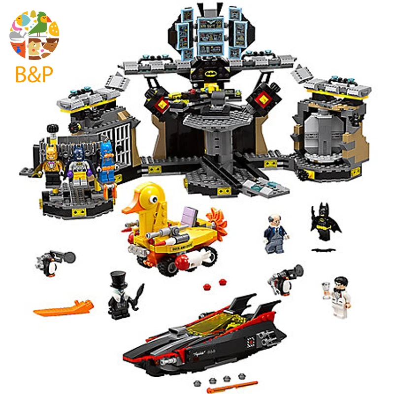 

70909 1807Pcs Batman Movie Series The Batcave Break-in Building Blocks Bricks Education Toys Gift 10636