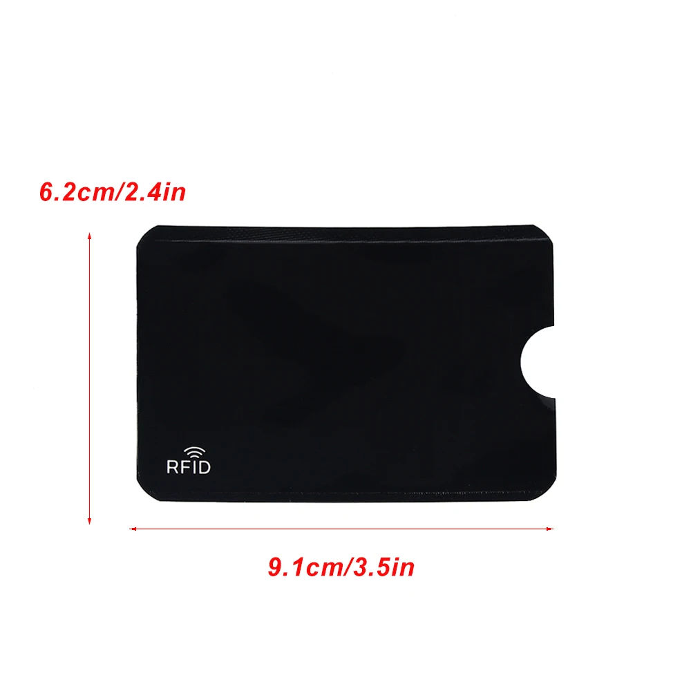 5pcs Slim Men Card Holder Protector Sleeve Wallet RFID Blocking