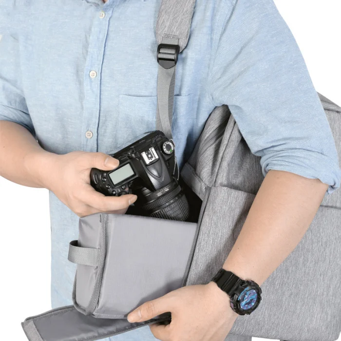 Digital SLR Camera Laptop Backpack Waterproof Shockproof Portable for Travel VDX99