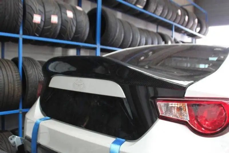 Автомобильные аксессуары для Toyota BRZ FT86 GT86 FRS стиль ноги углеродного волокна задний спойлер глянцевая отделка багажник сплиттерная губа