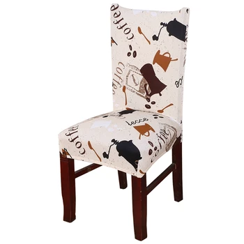 

Removable Elastic Stretch Slipcovers Short Dining Room Chair Seat Cover Decor(Back Height: 45~60cm,Seat Length: 45~55cm,Seat Wid