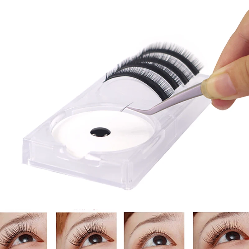 2 In1 Glue Pallet Lash Holder Pad For Individual Eyelash Extensions Acrylic Tools Empty Pad New