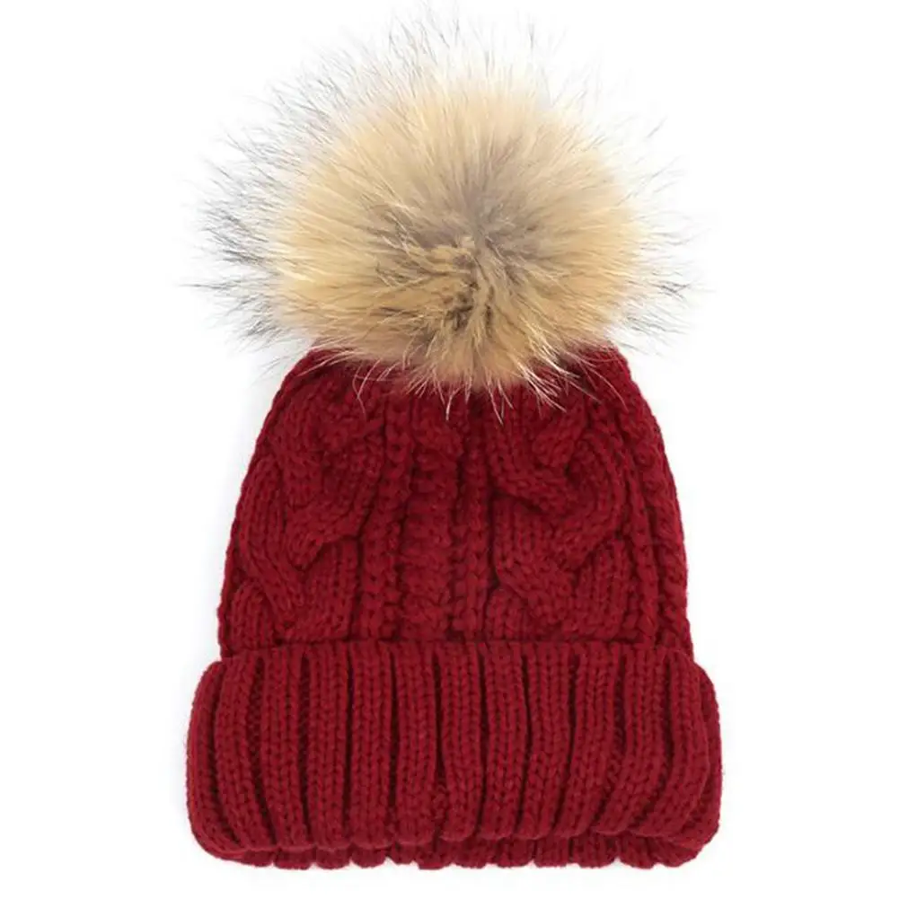 Модная женская зимняя шапка с помпонами Skullies Beanies зимняя модная утолщенная вязаная шапочка из хлопка очаровательные женские мягкие шапочки шапки