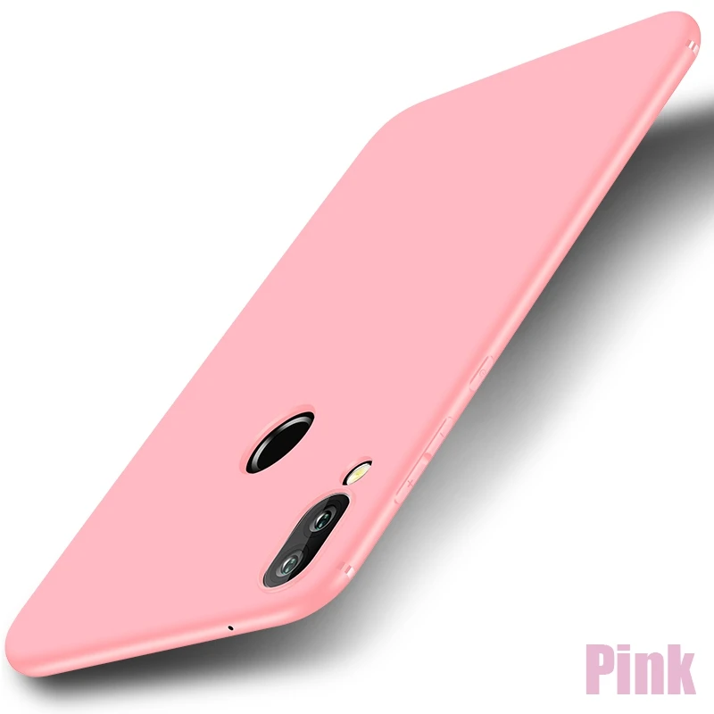 Чехол Nova 3i 3 мягкий матовый чехол s для huawei P20 P30 Lite Pro Honor 8A 8C 8X8 S 9 10i 10 20 Pro P Smart конфетный чехол - Цвет: Pink