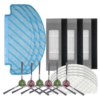 

Filter Side Brush Mop Cloth Set for Ecovacs Deebot Ozmo T8 Vacuum Cleaner Parts