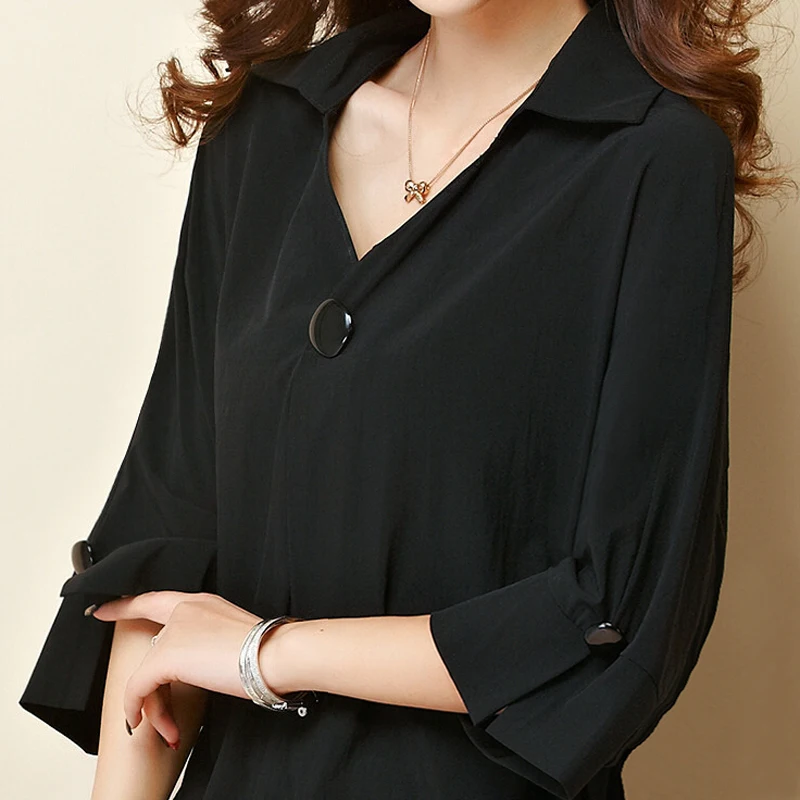 Tops Oversize Chiffon Shirt Women Clothing Tees Summer-Style Woman T-Shirts Top-Tee