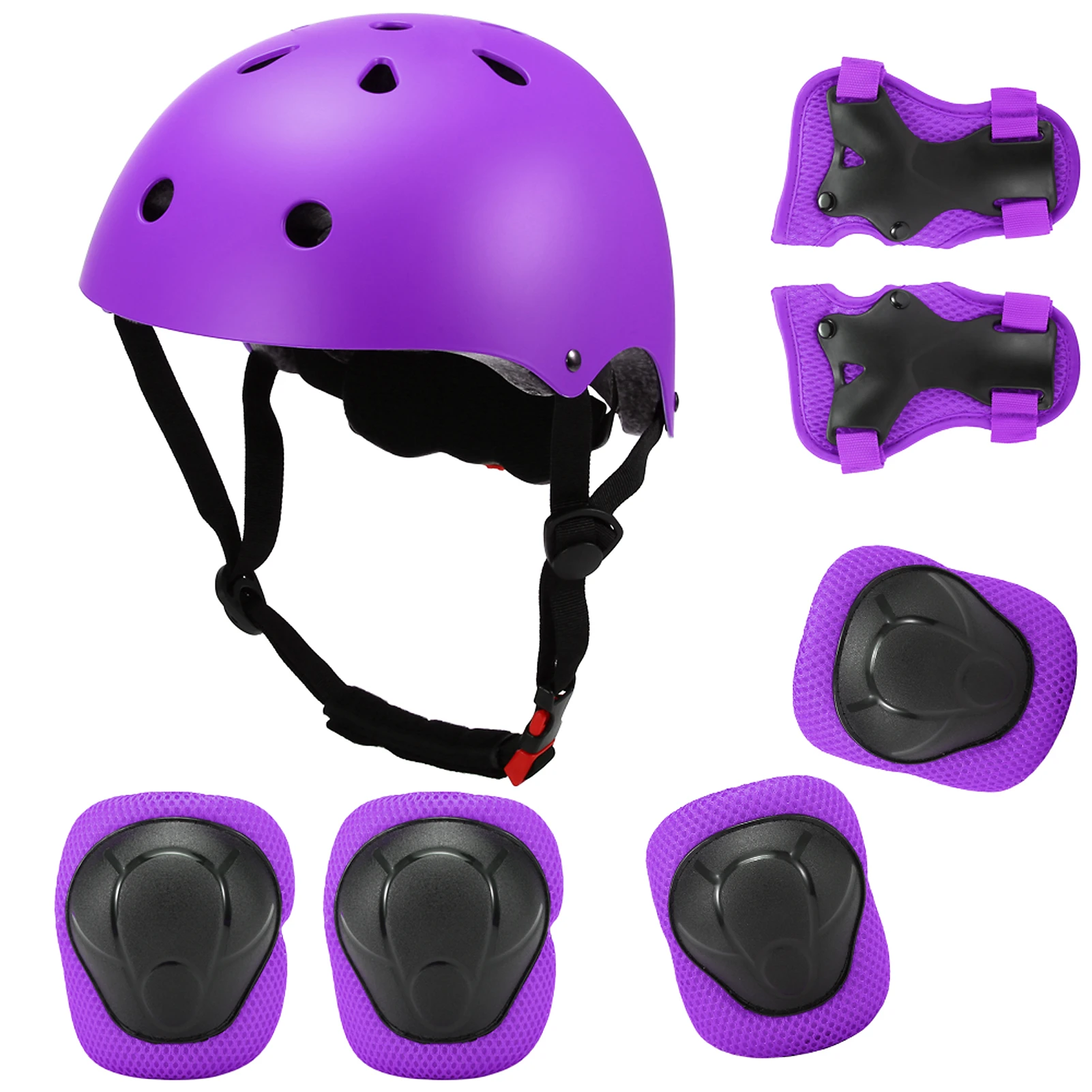Juego de casco y almohadillas para niños 7 en rodilleras ajustables para niños, coderas, protectores de muñeca Scooter, monopatín, patinaje ruedas, ciclismo|Cascos| - AliExpress